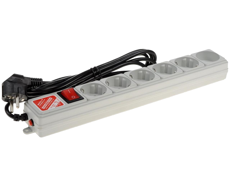 Фильтр сетевой Power Cube, 5 мест, 10 A, 1.9 м, белый